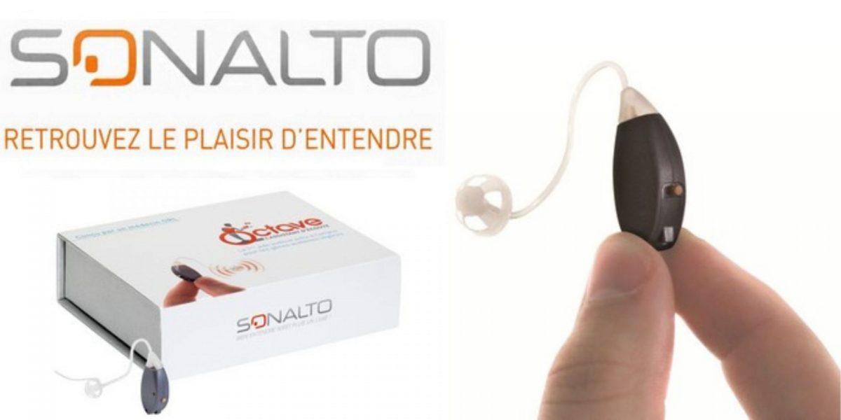 L'appareil auditif pas cher OCTAVE de SONALTO vendu à 299€, sans ordonnance, en pharmacie. 